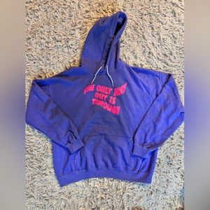Urban outfitters, purple graphic hoodie